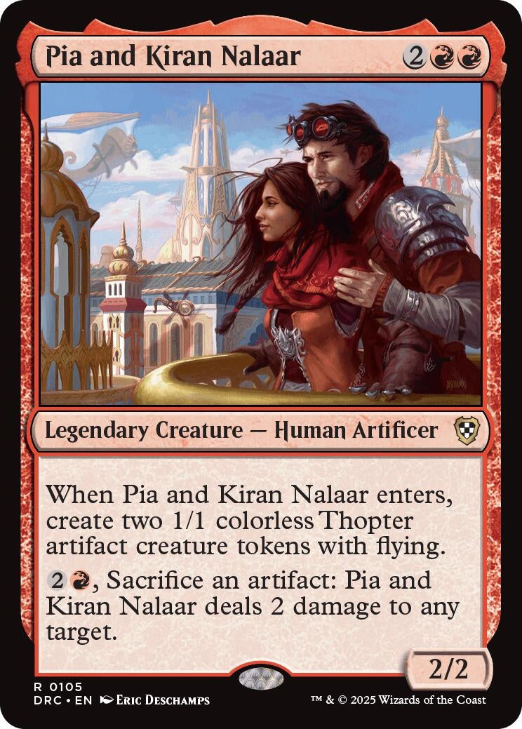 Image for Pia and Kiran Nalaar (105) [Commander: Aetherdrift]