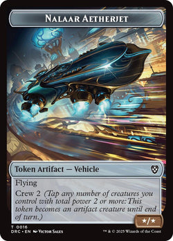 Image of Image for Nalaar Aetherjet // Treasure Double-Sided Token (16 // 11) [Commander: Aetherdrift]