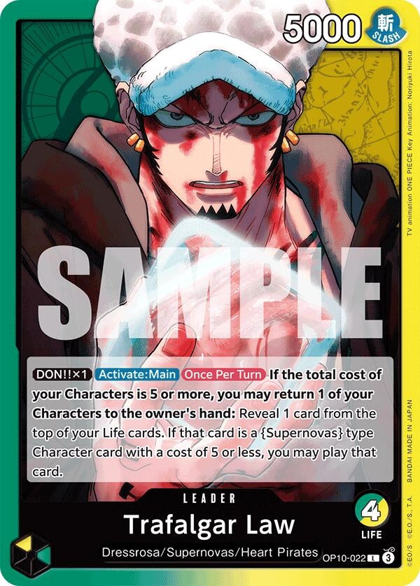 Image for Trafalgar Law (022) (OP10-022) (OP10) - One Piece Card Game