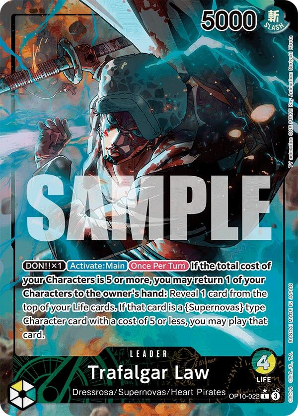 Image for Trafalgar Law (022) (Parallel) (OP10-022) (OP10) - One Piece Card Game