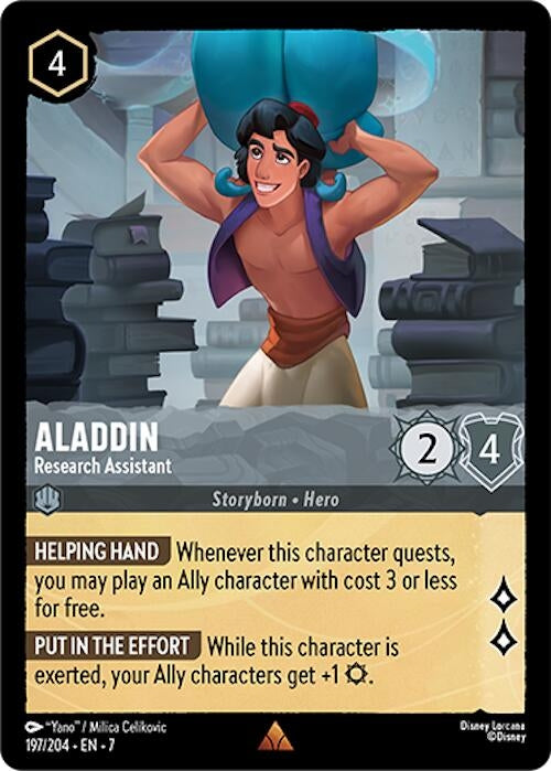 Image for Aladdin - Research Assistant (197/204) (7) - Disney Lorcana
