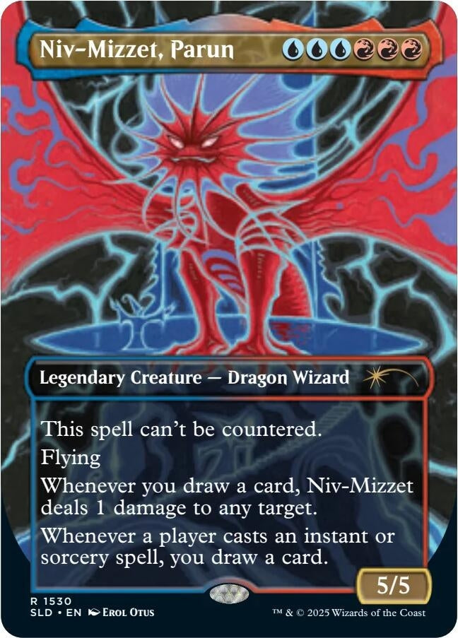 Niv-Mizzet, Parun (Rainbow Foil) (1530) (SLD)