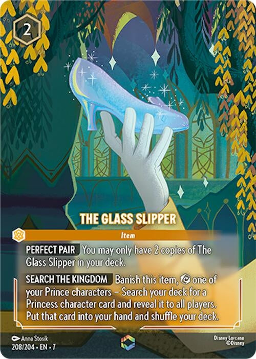 Image for The Glass Slipper (Enchanted) (208/204) (7) - Disney Lorcana