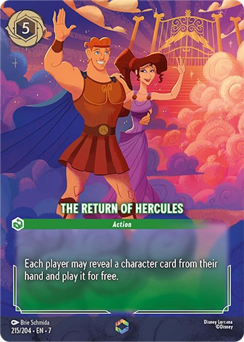 Image for The Return of Hercules (Enchanted) (215/204) (7) - Disney Lorcana