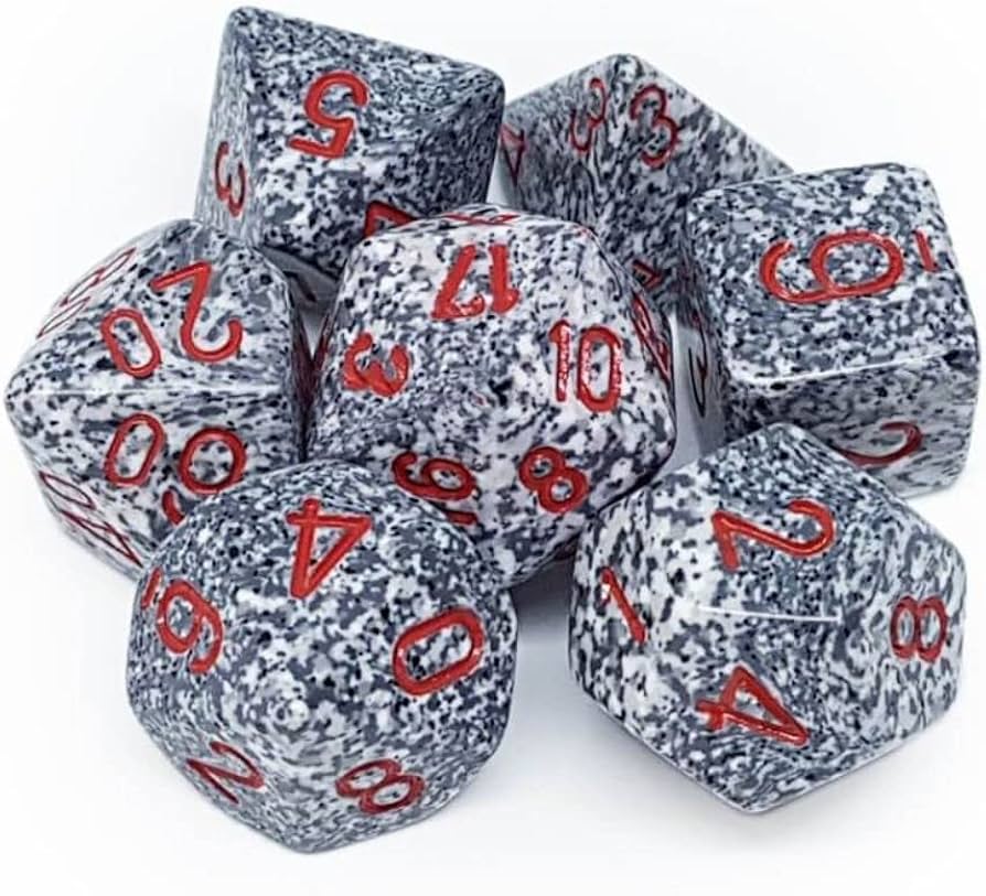 Chessex: Speckled Poly Granite - 7ct Dice Set