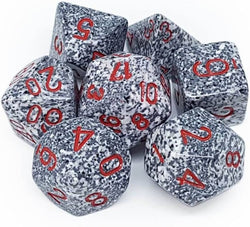 Collection of Chessex: Speckled Poly Granite - 7ct Dice Set in a gallery layout