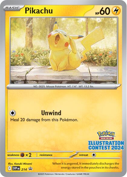 Pikachu - 214 (Illustration Contest 2024) - CGC 10 - Cert #6061001215
