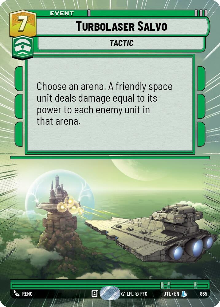 Image for Turbolaser Salvo (Hyperspace Foil) (865) [Jump to Lightspeed] - Star Wars: Unlimited