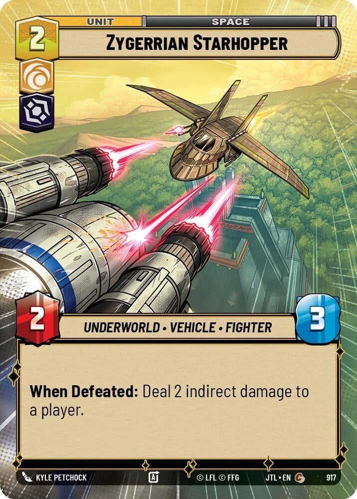 Image for Zygerrian Starhopper (Hyperspace Foil) (917) [Jump to Lightspeed] - Star Wars: Unlimited