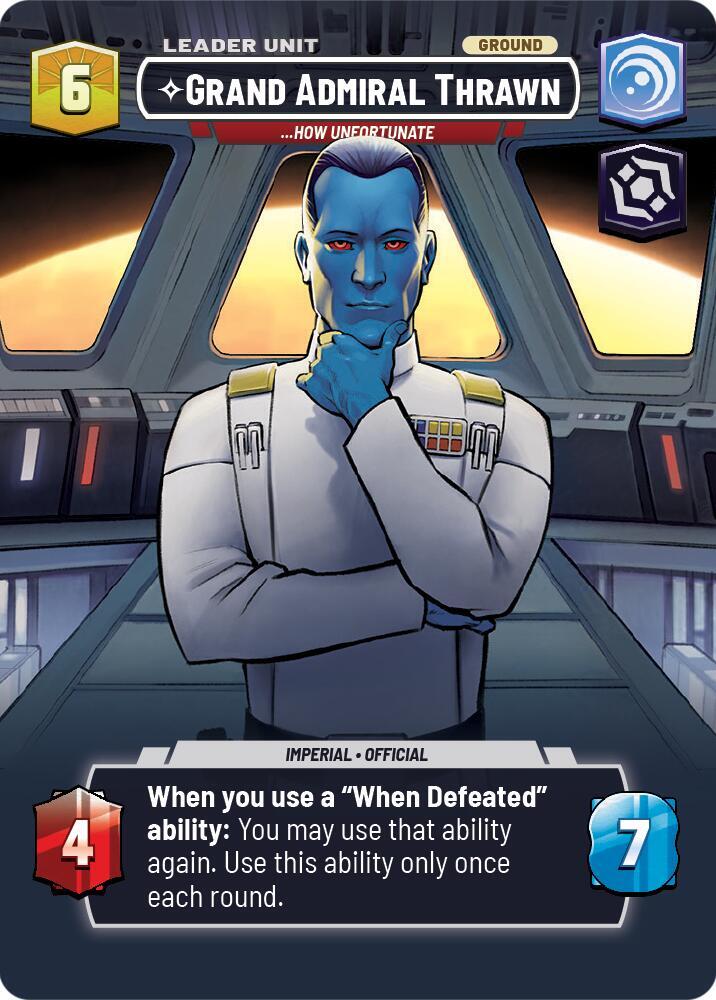 Grand Admiral Thrawn - ...How Unfortunate (Showcase) (Back)