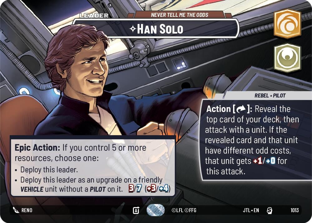 Image for Han Solo (1013) [Jump to Lightspeed] - Star Wars: Unlimited
