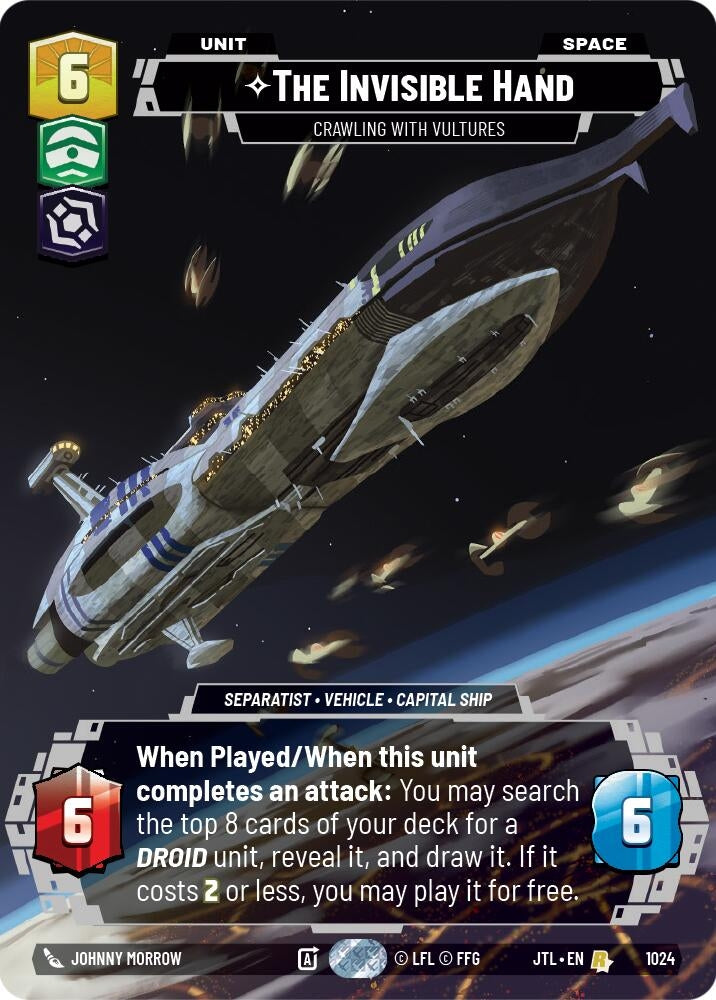 Image for The Invisible Hand (1024) [Jump to Lightspeed] - Star Wars: Unlimited