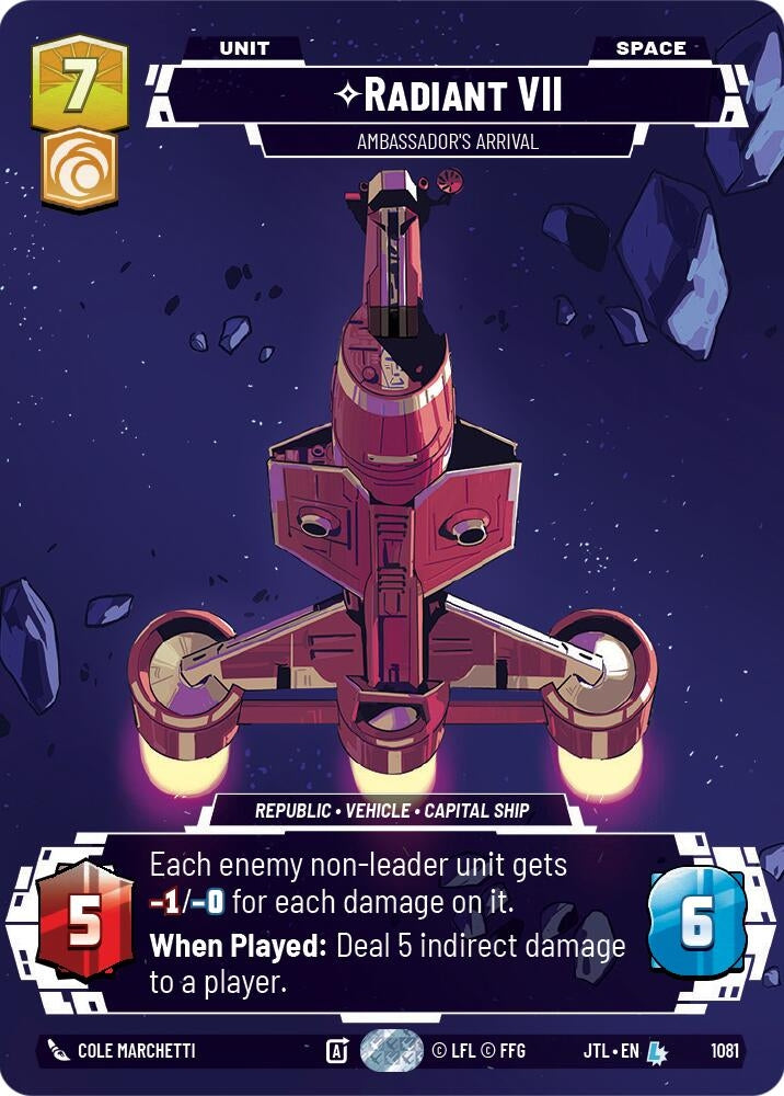 Image for Radiant VII (1081) [Jump to Lightspeed] - Star Wars: Unlimited