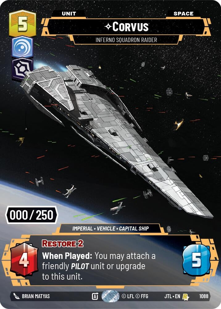 Image for Corvus (1088) [Jump to Lightspeed] - Star Wars: Unlimited