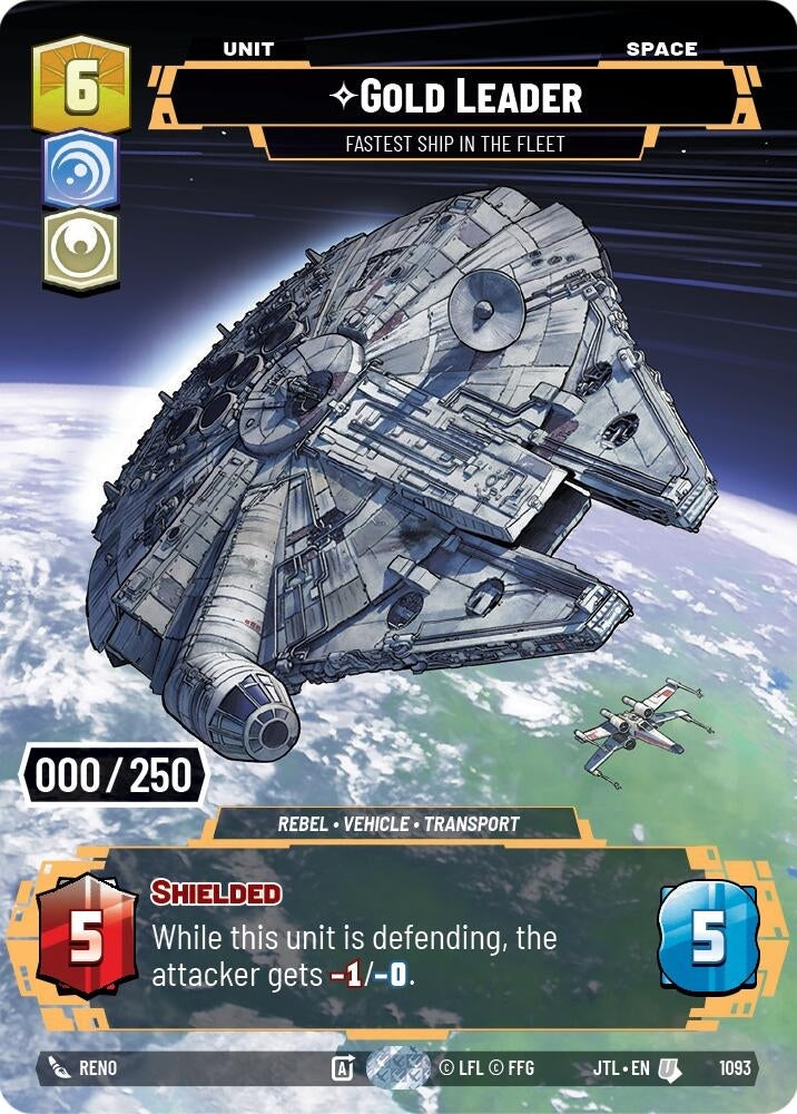 Image for Gold Leader (1093) [Jump to Lightspeed] - Star Wars: Unlimited