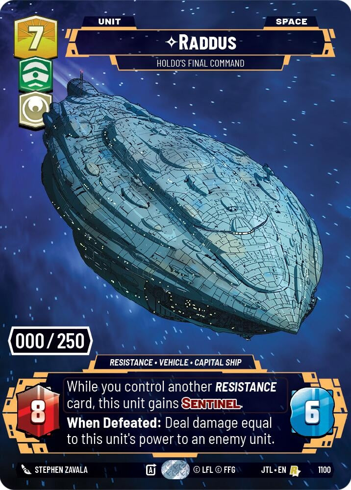 Image for Raddus (1100) [Jump to Lightspeed] - Star Wars: Unlimited