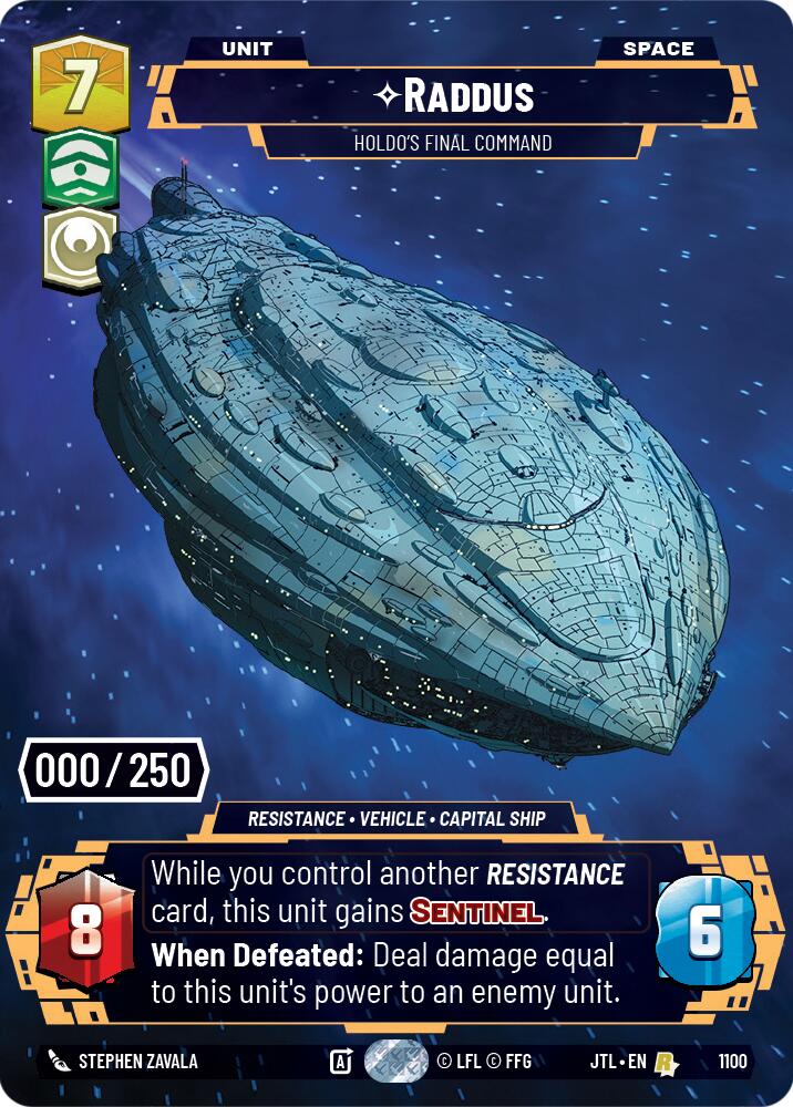 Raddus - Holdo's Final Command (Serialized)