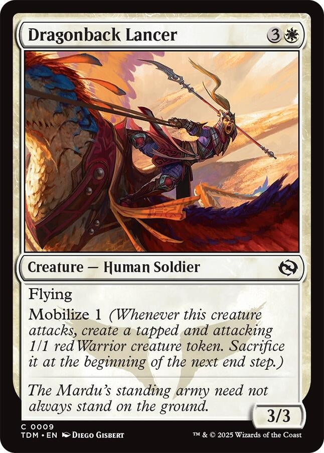 Image for Dragonback Lancer (9) (TDM) - Magic: The Gathering