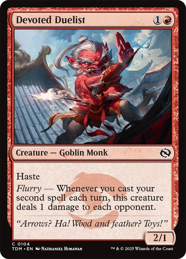 Image for Devoted Duelist (104) (TDM) - Magic: The Gathering