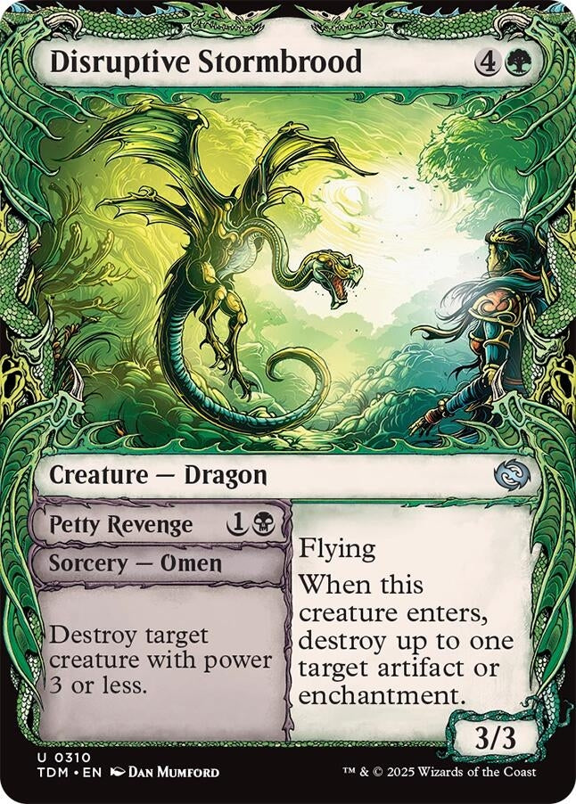 Image for Disruptive Stormbrood (Showcase) (310) (TDM) - Magic: The Gathering