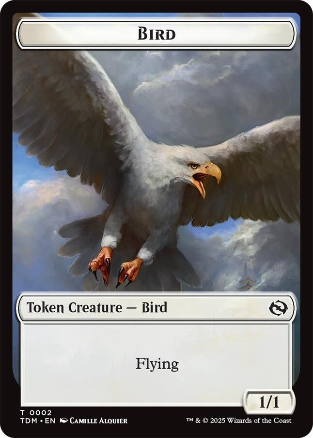 Image for Bird // Monk Double-Sided Token (2 // 3) (TDM) - Magic: The Gathering