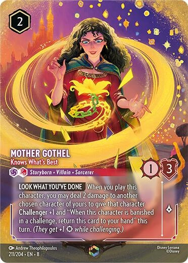 Image for Mother Gothel - Knows What's Best (Enchanted) (211/204) [Reign of Jafar] - Disney Lorcana