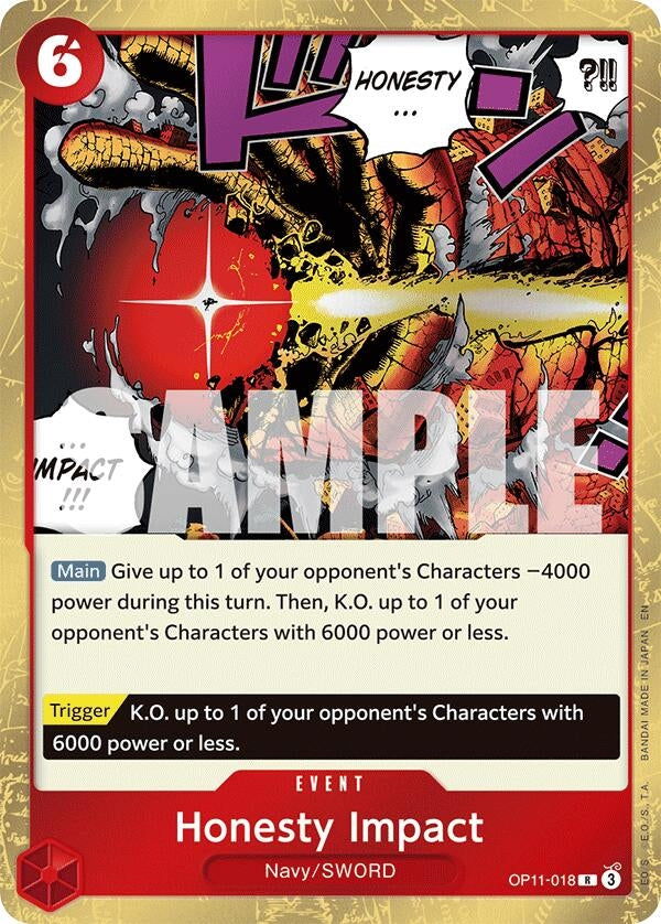 Image for Honesty Impact (OP11-018) (OP11) - One Piece Card Game