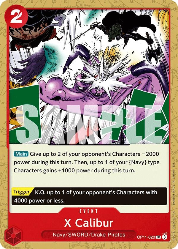 Image for X Calibur (OP11-020) (OP11) - One Piece Card Game