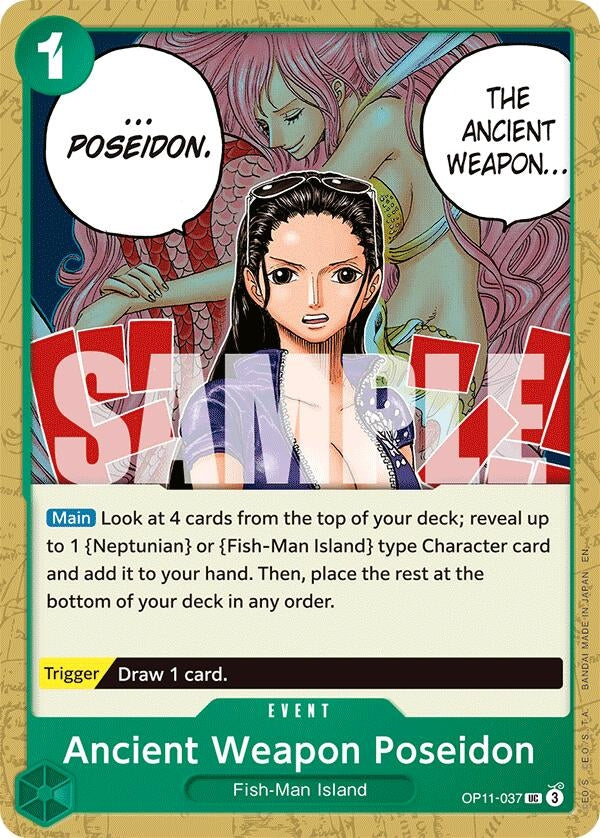 Image for Ancient Weapon Poseidon (OP11-037) (OP11) - One Piece Card Game
