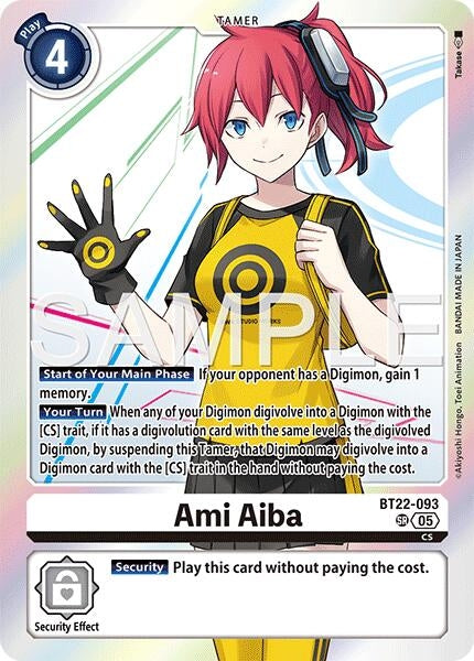 Ami Aiba (BT22-093 SR) (Cyber Eden) (BT22)