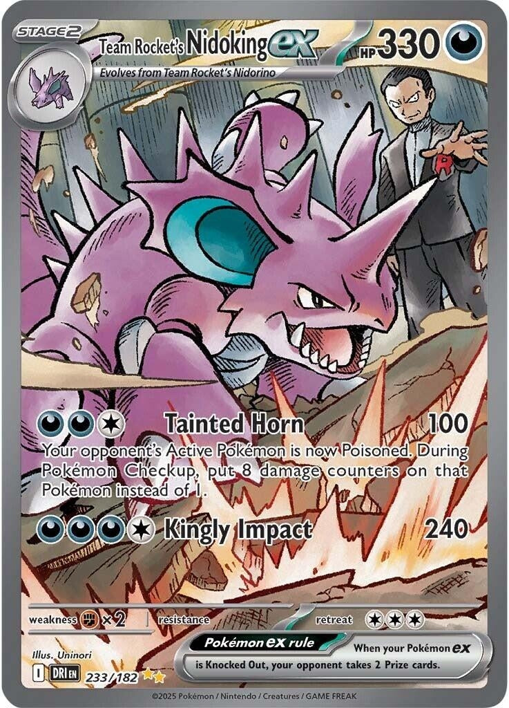 Team Rocket's Nidoking ex (233/182) (DRI)