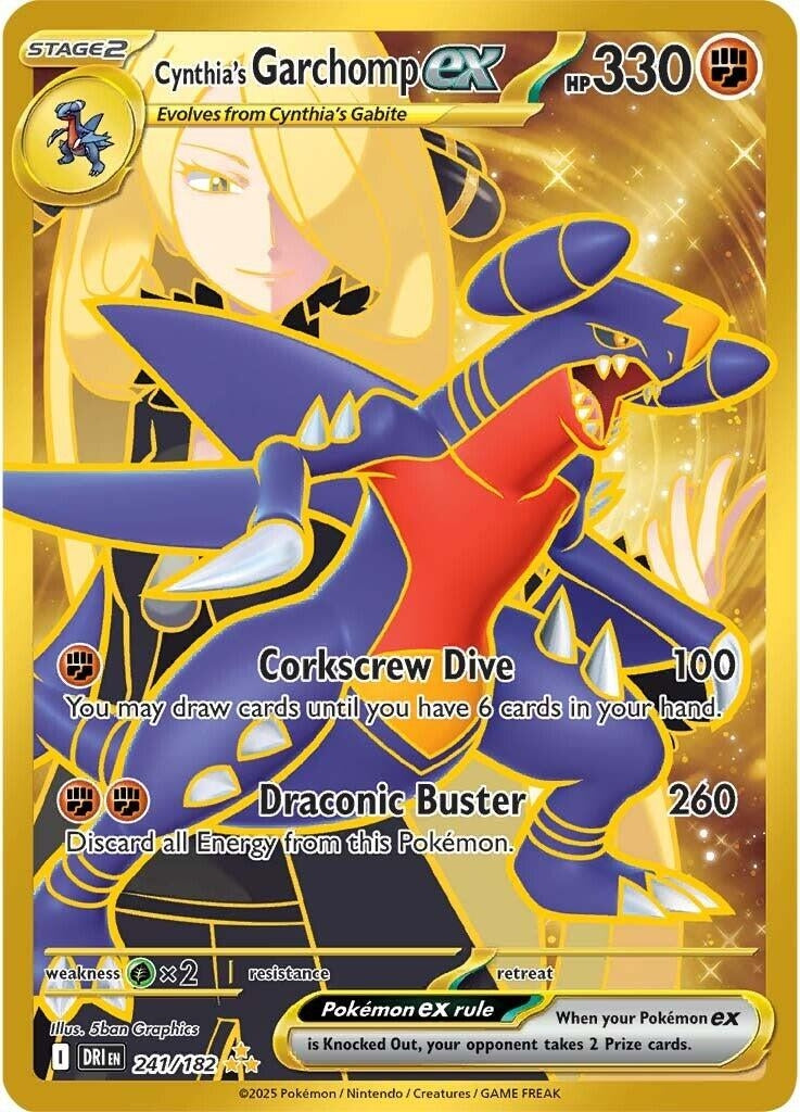Cynthia's Garchomp ex (241/182) (DRI)