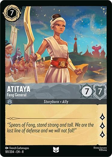 Image for Atitaya - Fang General (181/204) [Reign of Jafar] - Disney Lorcana