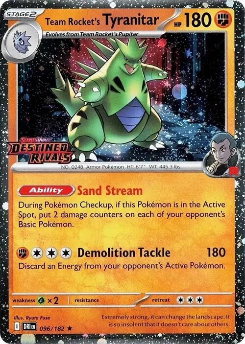 Team Rocket's Tyranitar (Prerelease) (096/182) (Miscellaneous Cards & Products) (MCAP)