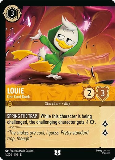 Image for Louie - One Cool Duck (Foil) (1/204) [Reign of Jafar] - Disney Lorcana