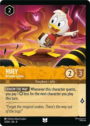 Image for Huey - Reliable Leader (Foil) (3/204) [Reign of Jafar] - Disney Lorcana