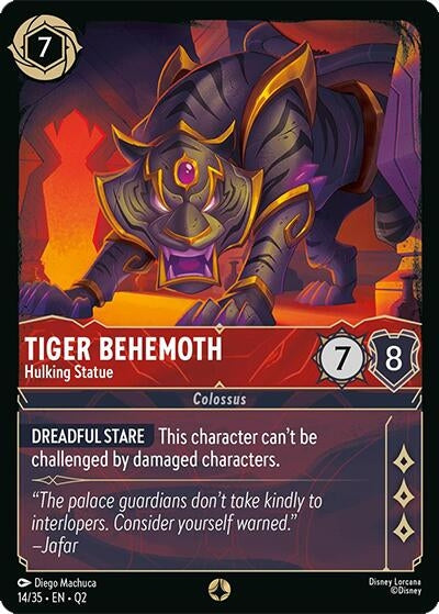 Image for Tiger Behemoth - Hulking Statue (14/35) [Illumineer's Quest: Palace Heist] - Disney Lorcana