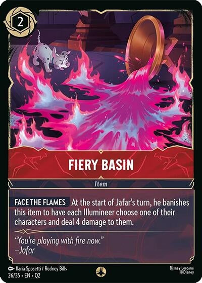 Image for Fiery Basin (26/35) [Illumineer's Quest: Palace Heist] - Disney Lorcana