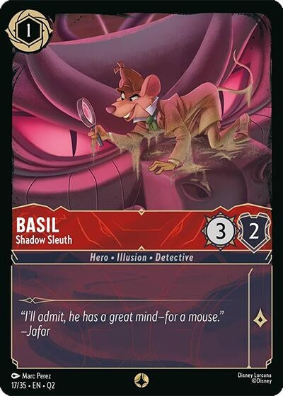 Image for Basil - Shadow Sleuth (17/35) [Illumineer's Quest: Palace Heist] - Disney Lorcana