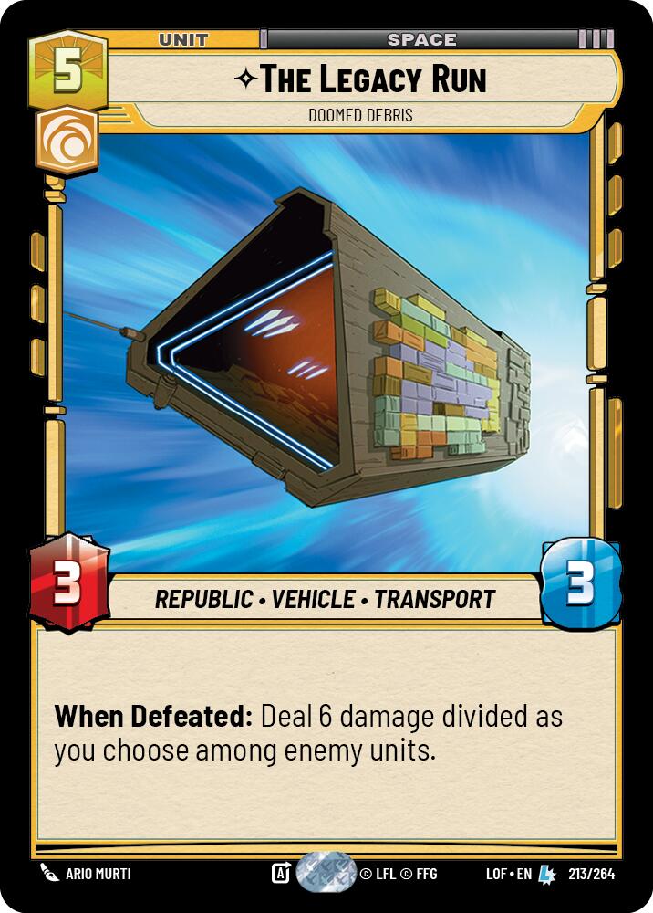 The Legacy Run - Doomed Debris