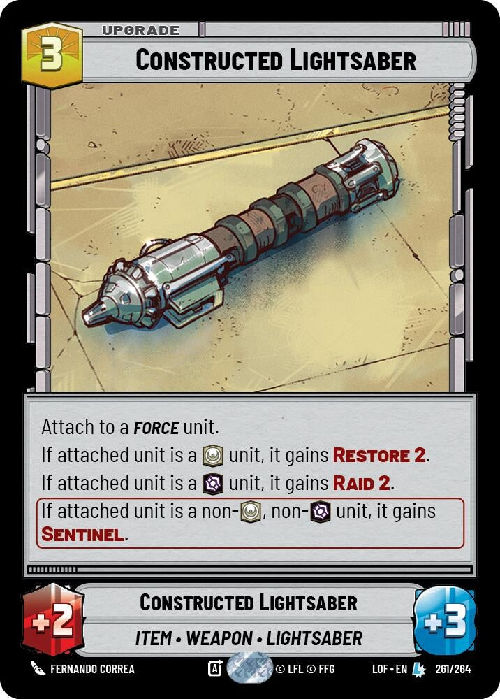 Constructed Lightsaber (261/264) (LOF)