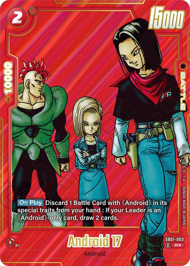 Android 17 - SB01-003 (Alternate Art) (SB01-003) (Manga Booster 01) (SB01)