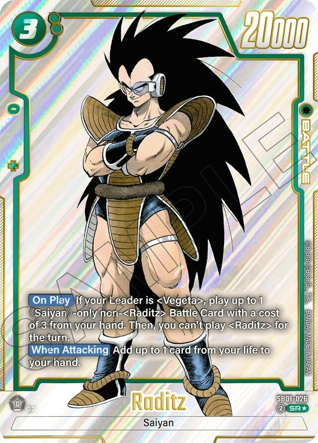 Raditz - SB01-026 (Alternate Art) (SB01-026) (Manga Booster 01) (SB01)