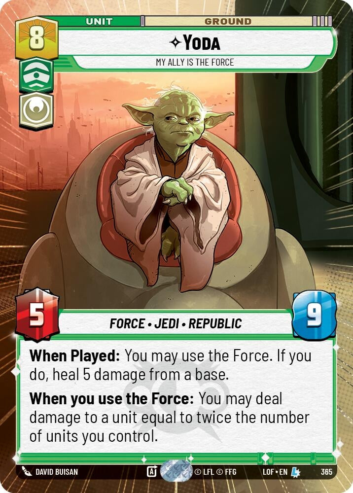 Yoda - My Ally is the Force (Hyperspace) (365) (LOF)