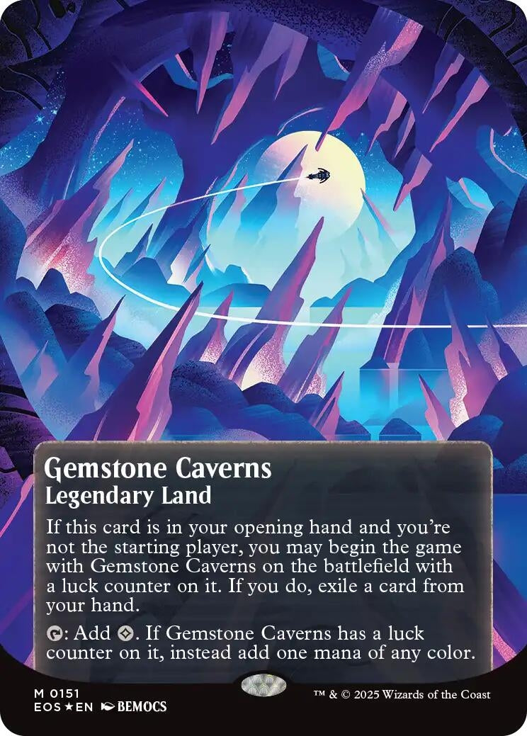 Gemstone Caverns (0151) (Borderless) (Galaxy Foil) (151) (EOS)