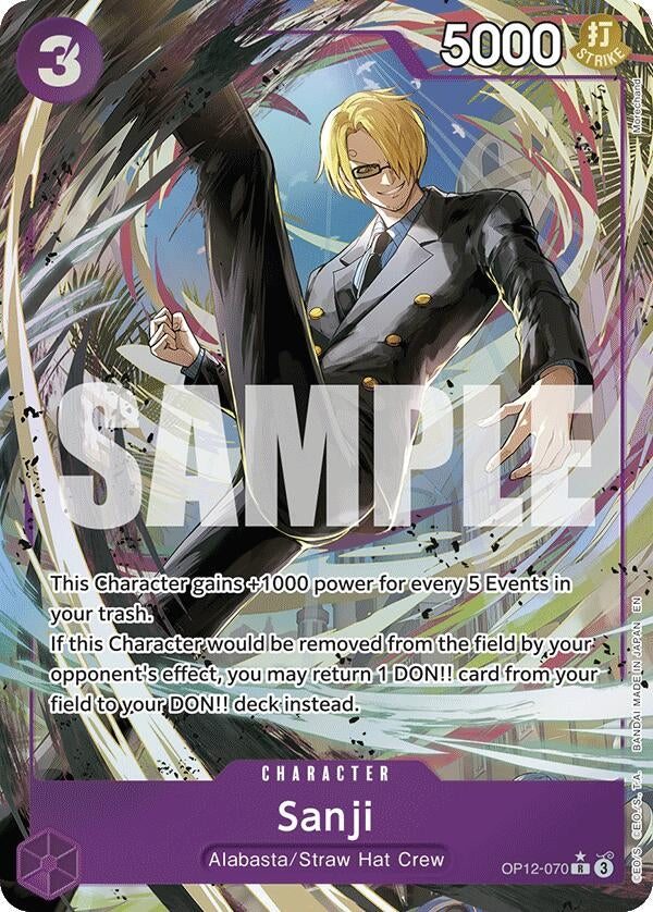 Sanji (070) (Alternate Art) (OP12-070) (Legacy of the Master)