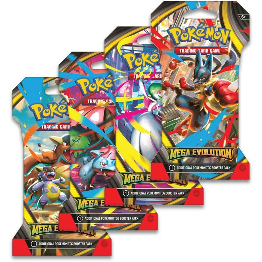 Image for Mega Evolution Sleeved Booster Pack Art Bundle [Set of 4] - Pokemon