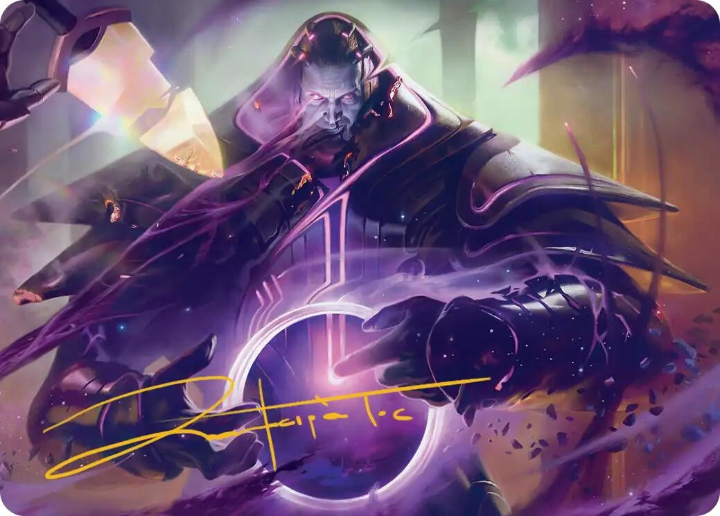 Embrace Oblivion Art Card (Gold-Stamped Signature) (13) (Art Series: Edge of Eternities) (ASEOE)