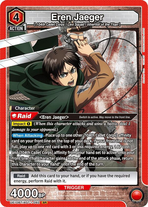Eren Jaeger (092) (UE10BT/AOT-1-092) (UE10BT)