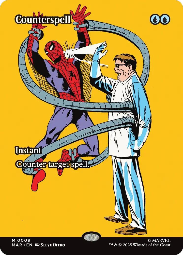 Counterspell (Borderless) (9) (Marvel Universe Eternal-Legal) (MAR)